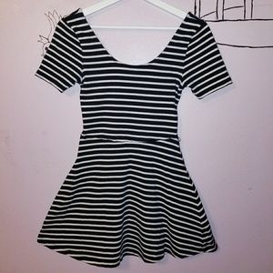 Striped short dress